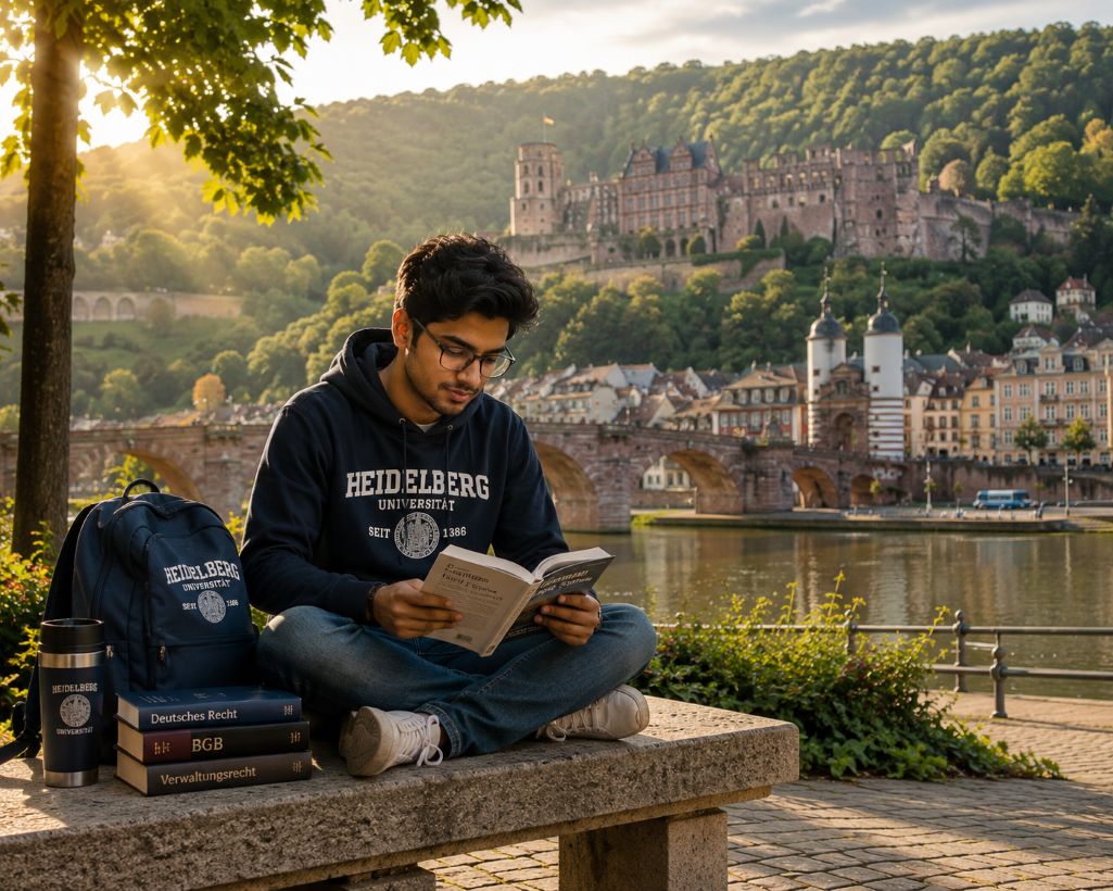 Student pursuing his academic journey at the University of Heidelberg