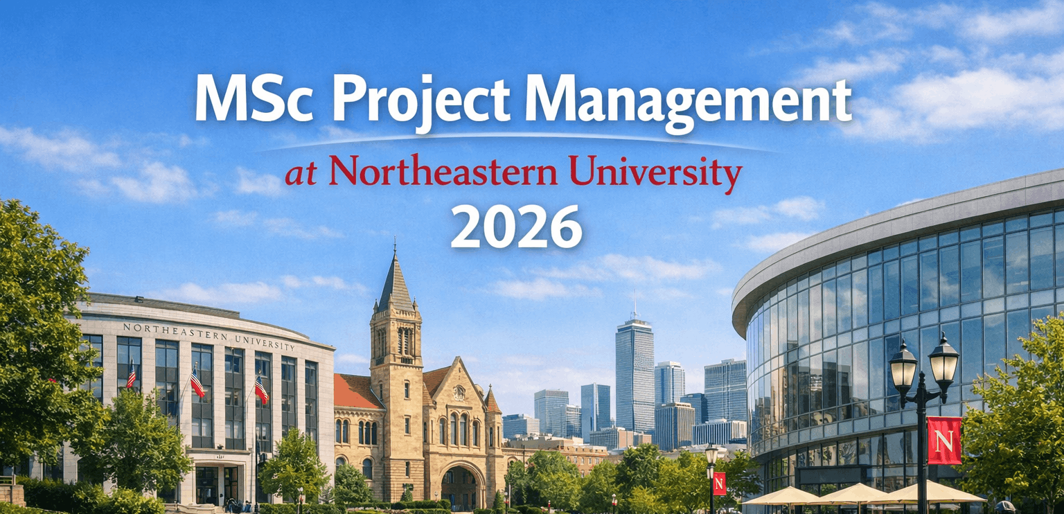 MSc Project Management at Northeastern University 2026
