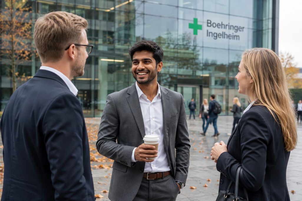 Student enjoying in the univeristy's campus in Germany as he is pursuing MBA in Pharmaceutical Management