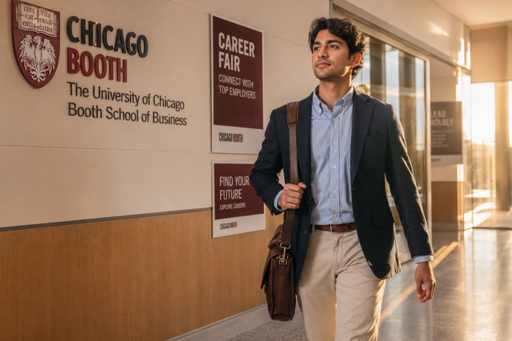 Student pursuing his MBA journey in Chicago