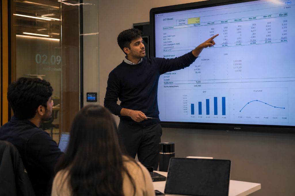 Students pursuing their masters in finance in UK