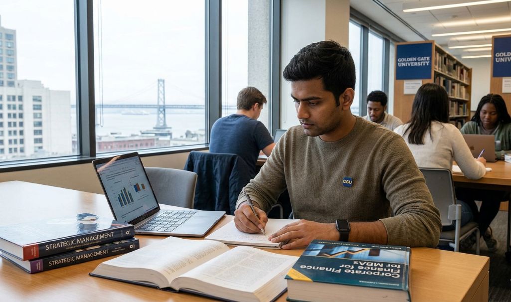 Student pursuing his MBA at Golden Gate University