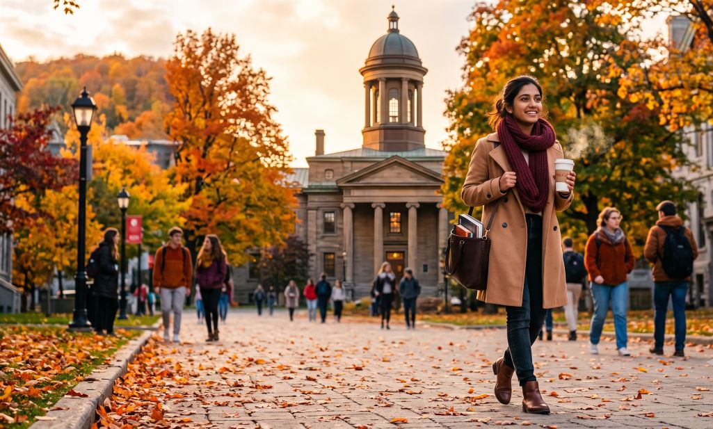 Student pursuing her academic journey in Montreal