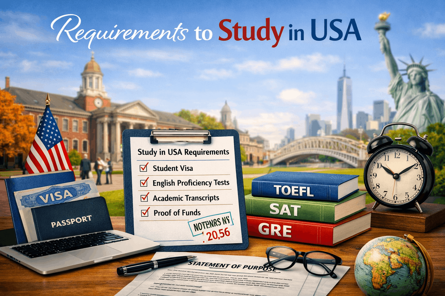 Requirements to Study in USA