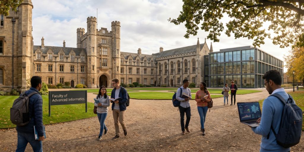 Students enjoying campus life after opting for Masters in Artificial Intelligence Abroad