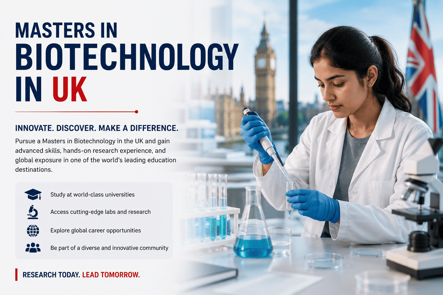 Masters in Biotechnology in UK