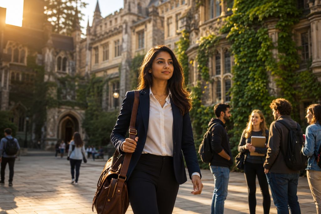 Student moving ahead in her academic journey by pursuing MBA abroad