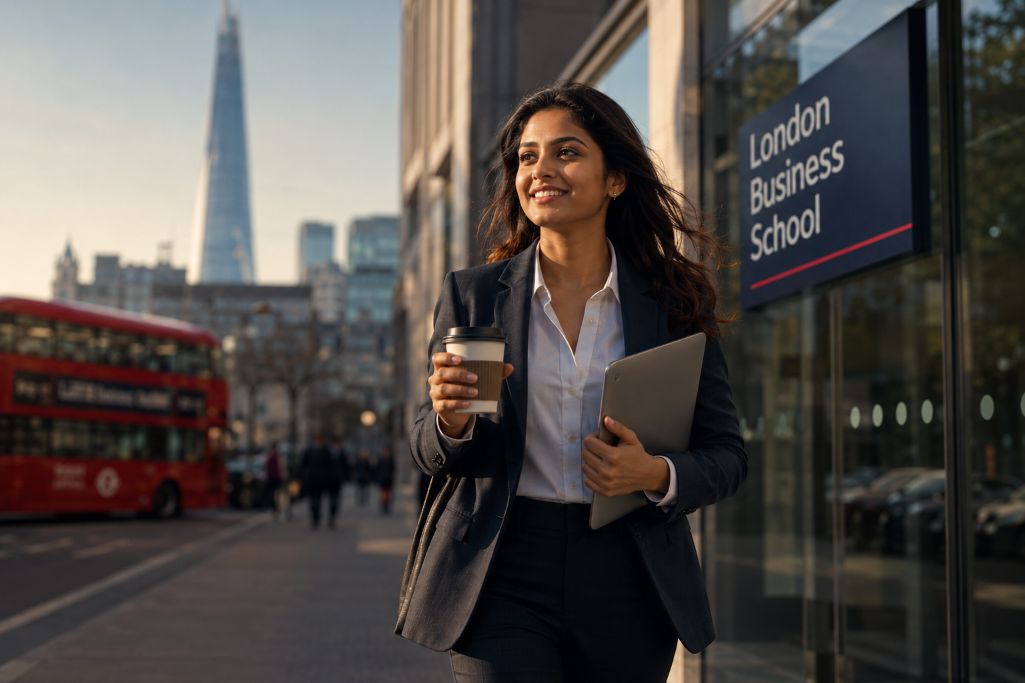 Student pursuing her MBA from London School of Business in UK