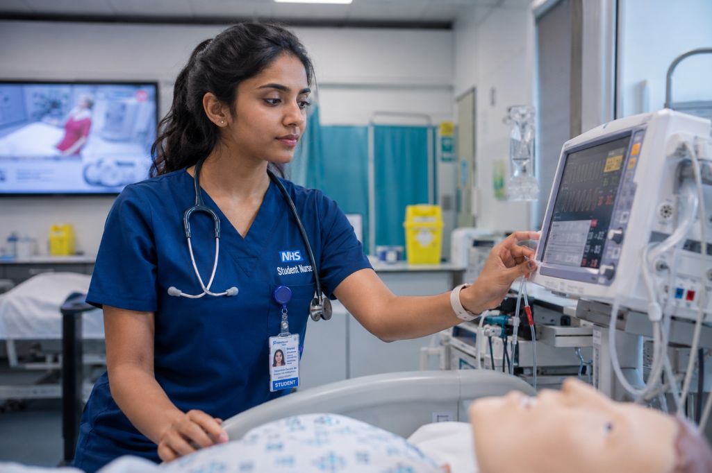 Students pursuing her masters in nursing in UK