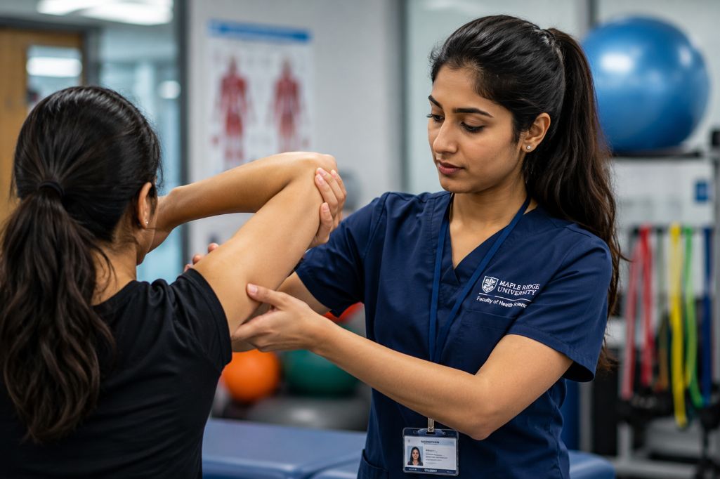 Student pursuing her masters in Physiotherpay training in Canada