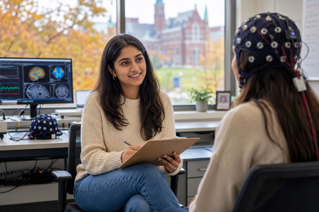 Student pursuing her masters in psychology in USA
